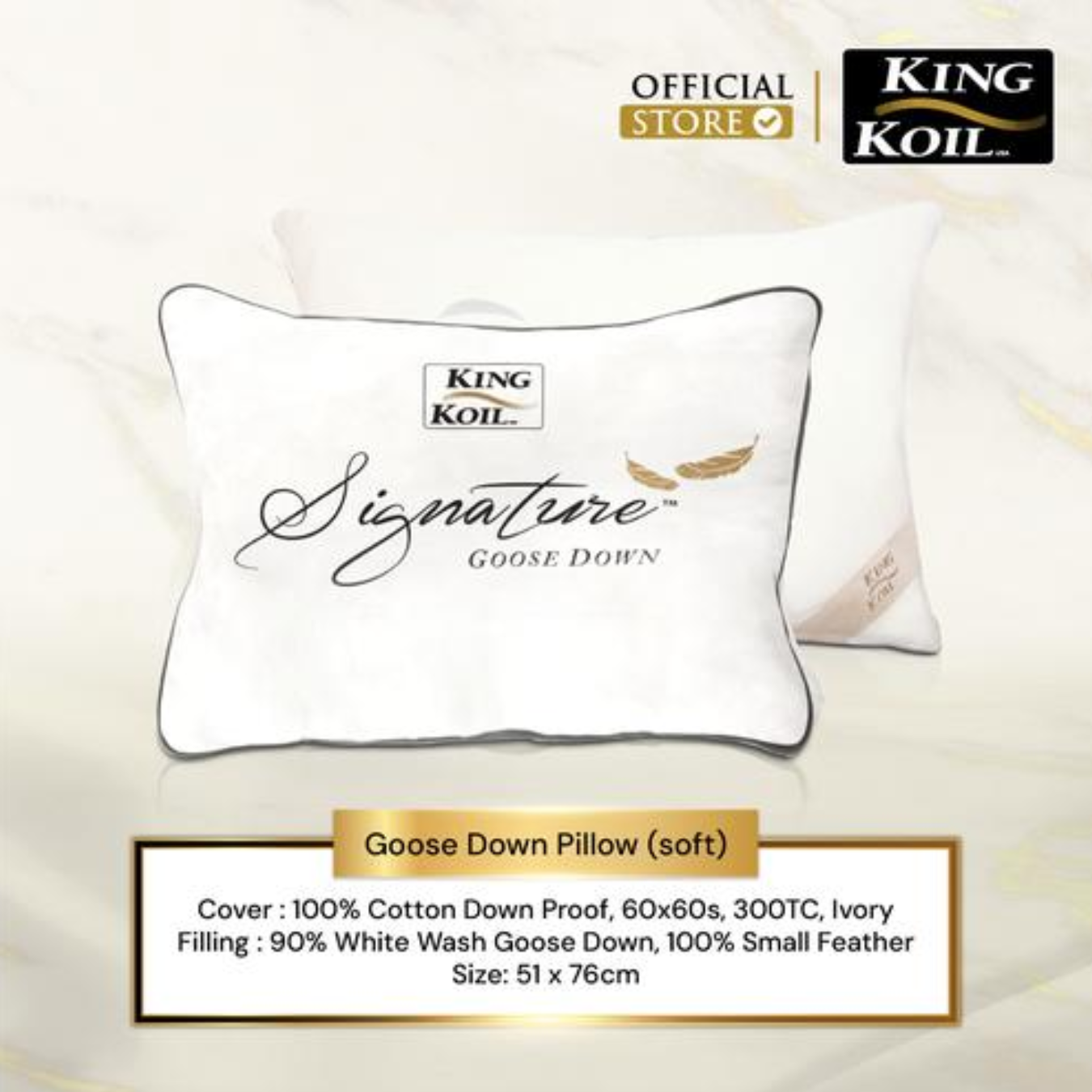 King Koil Pillow Goose Down (2)