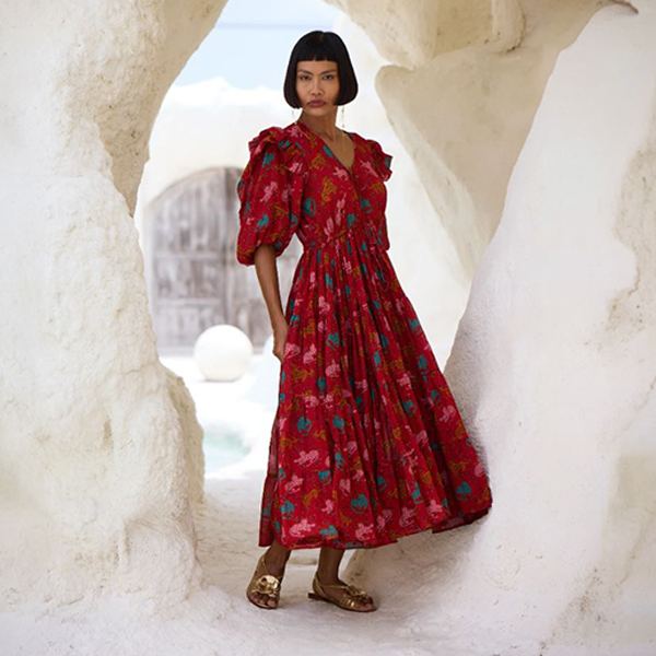 The Story Of Bossanova Midi Dress Cats Love