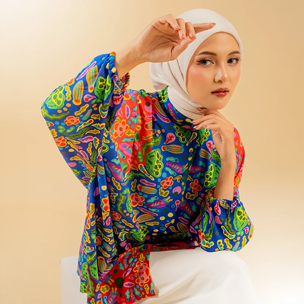 MIWA Pattern Kumari Lotus Pod Hijau